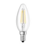 Ledvance Classic LED E14 Kerze Fadenlampe Klar 4W 470lm - 840 Kaltweiß | Ersatz für 40W Ledvance Classic LED E14 Kerze Fadenlampe Klar 4W 470lm - 840 Kaltweiß | Ersatz für 40W