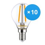 Mehrfachpackung 10x Noxion Lucent LED E14 Kugel Fadenlampe Klar 4.5W 470lm - 827 Extra Warmweiß | Ersatz für 40W Mehrfachpackung 10x Noxion Lucent LED E14 Kugel Fadenlampe Klar 4.5W 470lm - 827 Extra Warmweiß | Ersatz für 40W