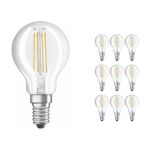 Mehrfachpackung 10x Ledvance CLASSIC LED E14 Birne Fadenlampe Klar 4.2W 470lm - 927 Extra Warmweiß | Höchste Farbwiedergabe - Dimmbar - Ersatz für 40W Mehrfachpackung 10x Ledvance CLASSIC LED E14 Birne Fadenlampe Klar 4.2W 470lm - 927 Extra Warmweiß | Höchste Farbwiedergabe - Dimmbar - Ersatz für 40W