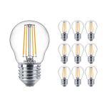 Mehrfachpackung 10x Philips Corepro LED Lustre E27 Kugel Fadenlampe Klar 4.3W 470lm - 827 Extra Warmweiß | Ersatz für 40W Mehrfachpackung 10x Philips Corepro LED Lustre E27 Kugel Fadenlampe Klar 4.3W 470lm - 827 Extra Warmweiß | Ersatz für 40W