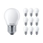 Mehrfachpackung 10x Philips Corepro LED Lustre E27 Kugel Matt 4.3W 470lm - 827 Extra Warmweiß | Ersatz für 40W Mehrfachpackung 10x Philips Corepro LED Lustre E27 Kugel Matt 4.3W 470lm - 827 Extra Warmweiß | Ersatz für 40W