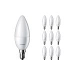 Mehrfachpackung 10x Philips Corepro LED Kerze E14 Matt 2.8W 250lm - 827 Extra Warmweiß | Ersatz für 25W Mehrfachpackung 10x Philips Corepro LED Kerze E14 Matt 2.8W 250lm - 827 Extra Warmweiß | Ersatz für 25W