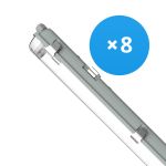 Mehrfachpackung 8x Noxion LED Feuchtraumleuchte Gehäuse Poseidon V2.0 | Geeignet Für  2x150cm LED Röhre Mehrfachpackung 8x Noxion LED Feuchtraumleuchte Gehäuse Poseidon V2.0 | Geeignet Für  2x150cm LED Röhre
