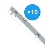 Mehrfachpackung 10x Noxion LED Feuchtraumleuchte Gehäuse Poseidon V2.0 | Geeignet Für  1x120cm LED Röhre Mehrfachpackung 10x Noxion LED Feuchtraumleuchte Gehäuse Poseidon V2.0 | Geeignet Für  1x120cm LED Röhre