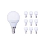 Mehrfachpackung 10x Noxion Lucent Lustre LED E14 Kugel Matt 2.5W 250lm - 827 Extra Warmweiß | Ersatz für 25W Mehrfachpackung 10x Noxion Lucent Lustre LED E14 Kugel Matt 2.5W 250lm - 827 Extra Warmweiß | Ersatz für 25W