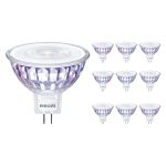 Mehrfachpackung 10x Philips Master Value LED Spot GU5.3 MR16 7.5W 621lm 60D - 927 Extra Warmweiß | Höchste Farbwiedergabe - Dimmbar - Ersatz für 50W Mehrfachpackung 10x Philips Master Value LED Spot GU5.3 MR16 7.5W 621lm 60D - 927 Extra Warmweiß | Höchste Farbwiedergabe - Dimmbar - Ersatz für 50W