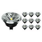 Mehrfachpackung 10x Noxion Lucent LED-Spot GU10 AR111 15W 850lm 40D - 930 Warmweiß | Höchste Farbwiedergabe - Dimmbar - Ersatz für 100W Mehrfachpackung 10x Noxion Lucent LED-Spot GU10 AR111 15W 850lm 40D - 930 Warmweiß | Höchste Farbwiedergabe - Dimmbar - Ersatz für 100W