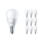 Mehrfachpackung 10x Philips Corepro LED Lustre E14 Kugel Matt 5W 470lm - 827 Extra Warmweiß | Ersatz für 40W Mehrfachpackung 10x Philips Corepro LED Lustre E14 Kugel Matt 5W 470lm - 827 Extra Warmweiß | Ersatz für 40W