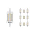 Mehrfachpackung 10x Ledvance Performance LED R7s doppelt Ended 78mm Klar 9.5W 1055lm - 827 Extra Warmweiß | Dimmbar - Ersatz für 75W Mehrfachpackung 10x Ledvance Performance LED R7s doppelt Ended 78mm Klar 9.5W 1055lm - 827 Extra Warmweiß | Dimmbar - Ersatz für 75W