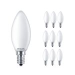 Mehrfachpackung 10x Philips Corepro LED Kerze E14 Matt 4.3W 470lm - 827 Extra Warmweiß | Ersatz für 40W Mehrfachpackung 10x Philips Corepro LED Kerze E14 Matt 4.3W 470lm - 827 Extra Warmweiß | Ersatz für 40W