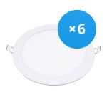 Mehrfachpackung 6x LED Downlight UltraSlim 24W 1950lm 110D - 840 Kaltweiß | 295mm - Ausschnitt 280mm Mehrfachpackung 6x LED Downlight UltraSlim 24W 1950lm 110D - 840 Kaltweiß | 295mm - Ausschnitt 280mm