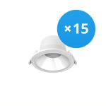 Mehrfachpackung 15x Noxion LED Downlight Apollo 9W 1100lm 60D - 840 Kaltweiß | 145mm - UGR <19 Mehrfachpackung 15x Noxion LED Downlight Apollo 9W 1100lm 60D - 840 Kaltweiß | 145mm - UGR <19
