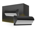 LED Wandleuchte Schwarz 12W 1200lm - 830 Warmweiß | IP54