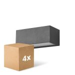 Mehrfachpackung 4x D'Lite Bello Wandleuchte Schwarz Up & Down 12W 850lm - 830 Warmweiß| IP54 Mehrfachpackung 4x D'Lite Bello Wandleuchte Schwarz Up & Down 12W 850lm - 830 Warmweiß| IP54