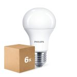 Mehrfachpackung 6x Philips  CorePro LED Glühbirne E27 Birne Matt 10W 1055lm - 827 Extra Warmweiß | Ersatz Für 75W Mehrfachpackung 6x Philips  CorePro LED Glühbirne E27 Birne Matt 10W 1055lm - 827 Extra Warmweiß | Ersatz Für 75W