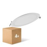 Mehrfachpackung 4x Ledvance LED Downlight Slim Rund DN210 18W 1530lm 120D - 840 Kaltweiß | 225mm Mehrfachpackung 4x Ledvance LED Downlight Slim Rund DN210 18W 1530lm 120D - 840 Kaltweiß | 225mm