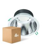 Mehrfachpackung 4x Philips LED Downlight Coreline DN142B Aluminium Weiß 19.2W 2300lm 60D - 830 Warmweiß | Ausschnitt 200mm - IP20 - UGR<19 Mehrfachpackung 4x Philips LED Downlight Coreline DN142B Aluminium Weiß 19.2W 2300lm 60D - 830 Warmweiß | Ausschnitt 200mm - IP20 - UGR<19