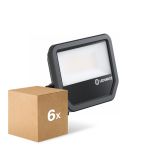 Mehrfachpackung 6x Ledvance LED-Scheinwerfer Aluminium Schwarz 69W 10000lm 100D - 840 Kaltweiß | IP66 - Symmetrisch Mehrfachpackung 6x Ledvance LED-Scheinwerfer Aluminium Schwarz 69W 10000lm 100D - 840 Kaltweiß | IP66 - Symmetrisch