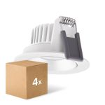 Mehrfachpackung 4x Ledvance LED  SPOT ADJUST Aluminium  8W 720lm 36D - 940 Kaltweiß | Ausschnitt 68mm - IP20 - Höchste Farbwiedergabe -  Dimmbar Mehrfachpackung 4x Ledvance LED  SPOT ADJUST Aluminium  8W 720lm 36D - 940 Kaltweiß | Ausschnitt 68mm - IP20 - Höchste Farbwiedergabe -  Dimmbar