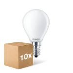 Mehrfachpackung 10x Philips Corepro LED Lustre E14 Kugel Matt 6.5W 806lm - 827 Extra Warmweiß | Ersatz Für 60W Mehrfachpackung 10x Philips Corepro LED Lustre E14 Kugel Matt 6.5W 806lm - 827 Extra Warmweiß | Ersatz Für 60W