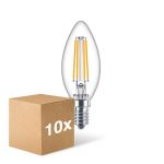 Mehrfachpackung 10x Philips Corepro LED Kerze E14 Fadenlampe Klar 6.5W 806lm - 840 Kaltweiß | Ersatz Für 60W Mehrfachpackung 10x Philips Corepro LED Kerze E14 Fadenlampe Klar 6.5W 806lm - 840 Kaltweiß | Ersatz Für 60W
