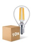 Mehrfachpackung 10x Philips Corepro LED Lustre E14 Kugel Fadenlampe Klar 6.5W 806lm - 827 Extra Warmweiß | Ersatz Für 60W Mehrfachpackung 10x Philips Corepro LED Lustre E14 Kugel Fadenlampe Klar 6.5W 806lm - 827 Extra Warmweiß | Ersatz Für 60W
