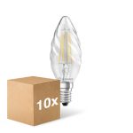 Mehrfachpackung 10x Ledvance LED Classic E14 Kerze Fadenlampe Klar 4W 470lm - 827 Extra Warmweiß | Ersatz Für 40W Mehrfachpackung 10x Ledvance LED Classic E14 Kerze Fadenlampe Klar 4W 470lm - 827 Extra Warmweiß | Ersatz Für 40W