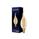 Noxion Lucent LED E14 Gebogene Spitze Kerze Fadenlampe Messing 4.1W 350lm - 822 Extra Warmweiß | Dimmbar - Ersatz für 40W Noxion Lucent LED E14 Gebogene Spitze Kerze Fadenlampe Messing 4.1W 350lm - 822 Extra Warmweiß | Dimmbar - Ersatz für 40W