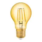 Osram Vintage 1906 LED Classic E27 A 4W 824 Fadenlampe Gold | Extra Warmweiß - Ersatz für 35W