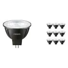 Mehrfachpackung 10x Philips LEDspot LV GU5.3 MR16 8W 827 36D (MASTER) | Extra Warmweiß - Dimmbar - Ersatz für 50W