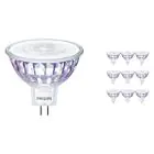 Mehrfachpackung 10x Philips LEDspot VLE GU5.3 MR16 7W 840 60D (MASTER) | Kaltweiß - Dimmbar - Ersatz für 50W