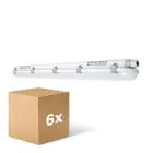 Mehrfachpackung 6x Ledvance LED Feuchtraumleuchte Feuchtigkeitsdicht Value 40W 4800lm - 840 Kaltweiß | 120cm